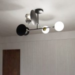 LAMPA SUFITOWA MINERVA 4-PUNKTOWA CZARNA EMIBIG 612/4