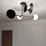 LAMPA SUFITOWA MINERVA 4-PUNKTOWA CZARNA EMIBIG 612/4