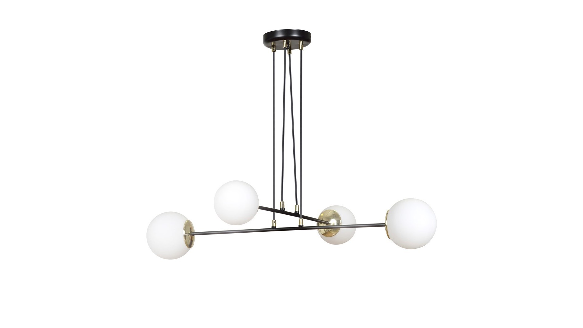 LAMPA WISZĄCA OGNIS 4 CZARNA EMIBIG