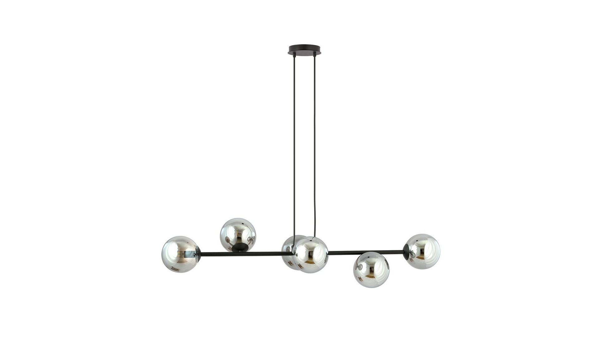 LAMPA WISZĄCA ROSSI 6 CZARNA GRAFITOWA EMIBIG
