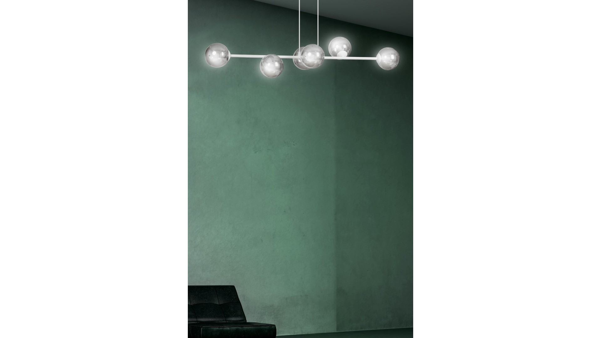 LAMPA WISZĄCA ROSSI 6 BIAŁA GRAFITOWA EMIBIG