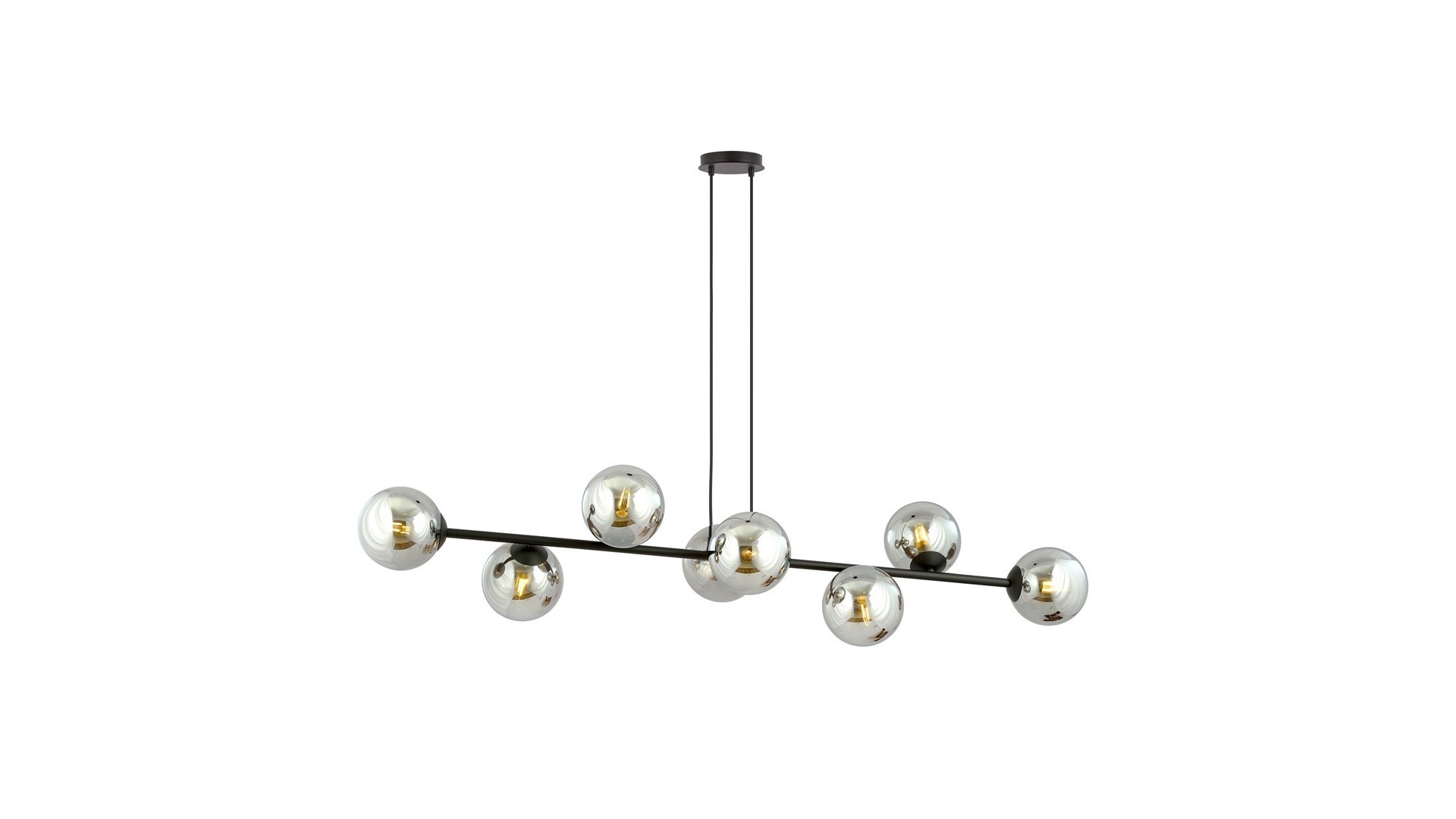 LAMPA WISZĄCA ROSSI 8 CZARNA GRAFITOWA EMIBIG