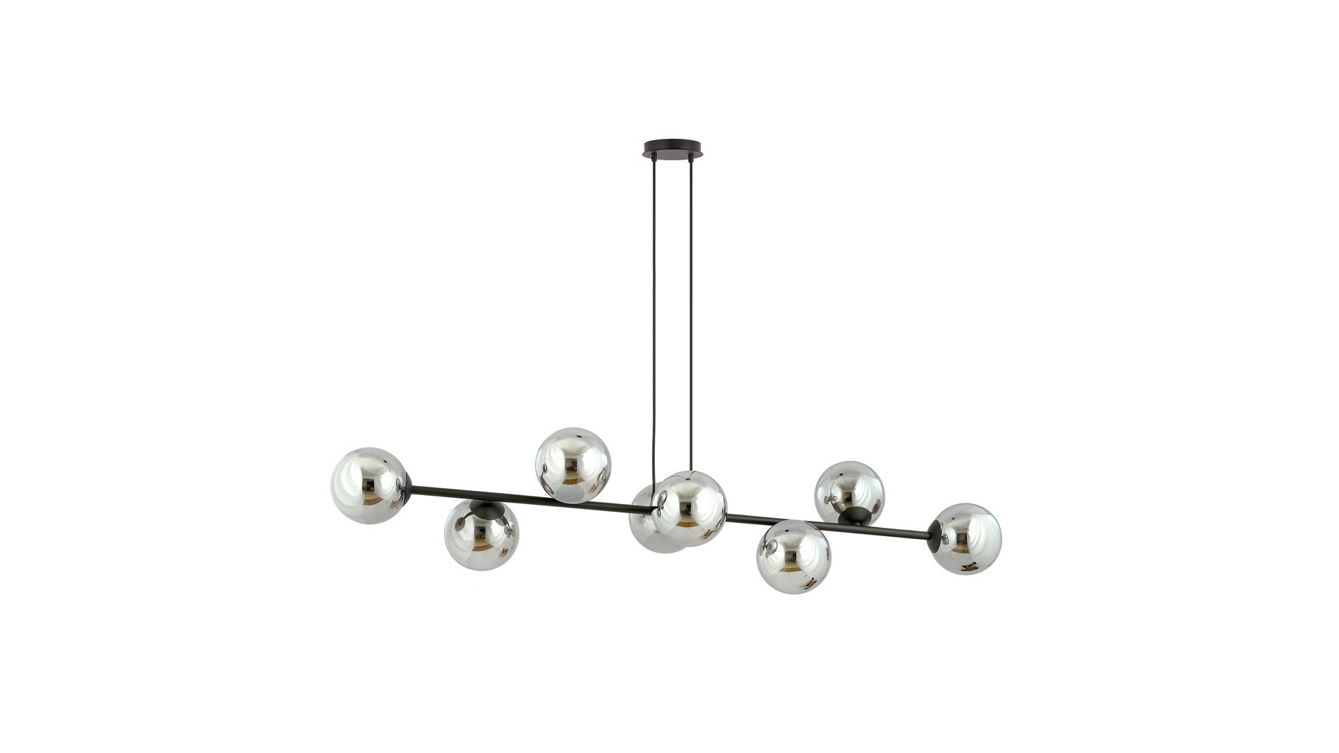 LAMPA WISZĄCA ROSSI 8 CZARNA GRAFITOWA EMIBIG