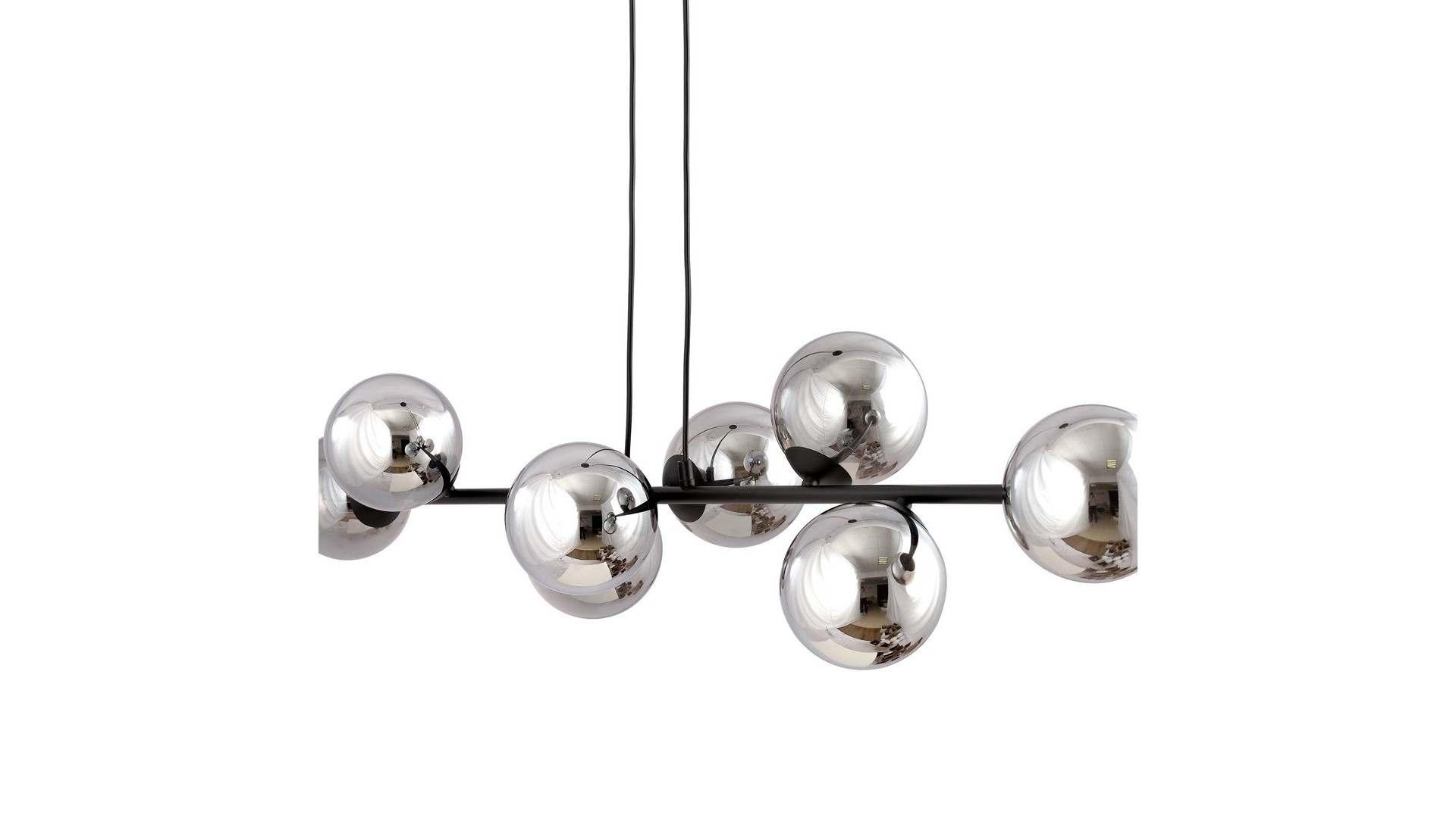 LAMPA WISZĄCA ROSSI 8 CZARNA GRAFITOWA EMIBIG