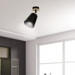 LAMPA SUFITOWA ATLAS 1 CZARNA EMIBIG