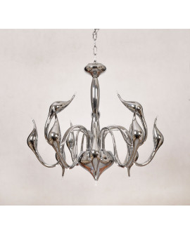 ORYGINALNA NOWOCZESNA LAMPA WISZĄCA SREBRNA MAGICA W12