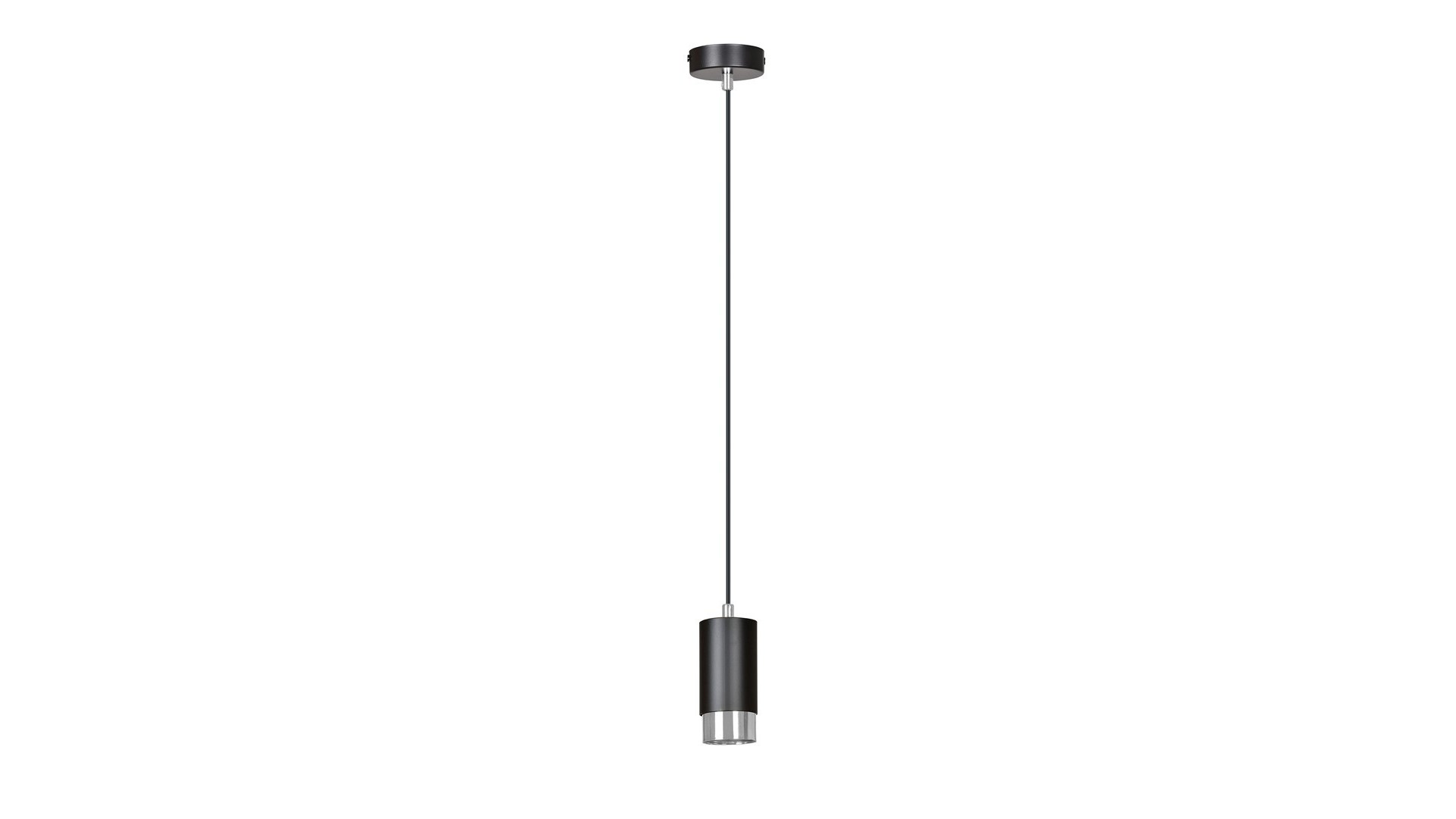 LAMPA WISZĄCA FUMIKO 1 CZARNA CHROM EMIBIG