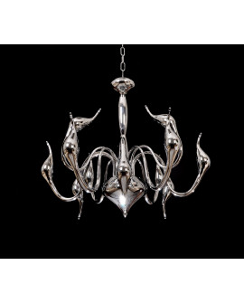 ORYGINALNA NOWOCZESNA LAMPA WISZĄCA SREBRNA MAGICA W12