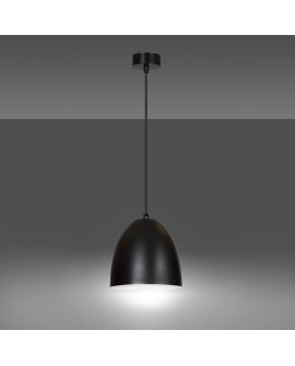 LAMPA WISZĄCA LENOX 1 CZARNA / BIAŁA EMIBIG