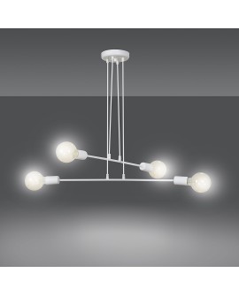 LAMPA WISZĄCA MULTIPO 4 BIAŁA EMIBIG