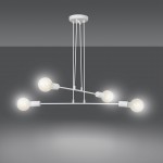 LAMPA WISZĄCA MULTIPO 4 BIAŁA EMIBIG