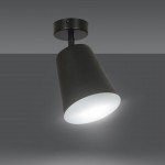 LAMPA SUFITOWA PRISM 1 CZARNA / BIAŁA EMIBIG