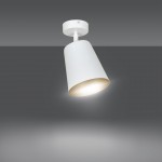 LAMPA SUFITOWA PRISM 1 BIAŁA / ZŁOTA EMIBIG