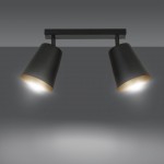 LAMPA SUFITOWA PRISM 2-PUNKTOWA CZARNA / ZŁOTA EMIBIG