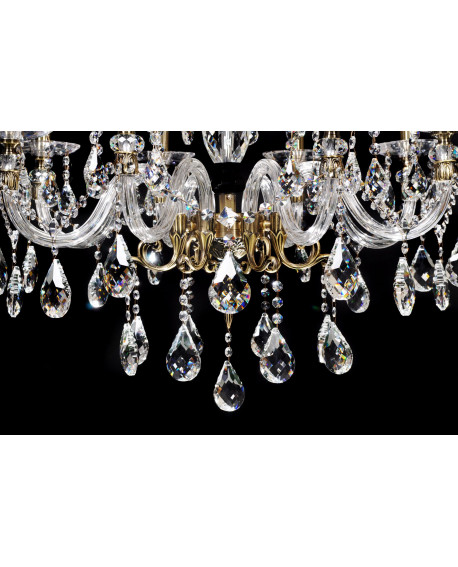 KLASYCZNY ŻYRANDOL KRYSZTAŁOWY BIANCA W8