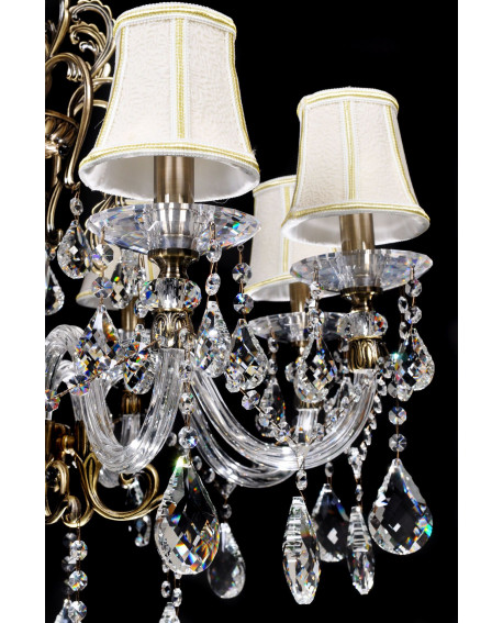 KLASYCZNY ŻYRANDOL KRYSZTAŁOWY BIANCA W8