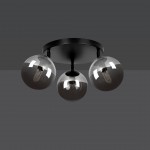 LAMPA SUFITOWA TOFI 3-PUNKTOWA CZARNA GRAFITOWA PREMIUM EMIBIG