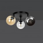 LAMPA SUFITOWA TOFI 3-PUNKTOWA CZARNA MIX PREMIUM EMIBIG