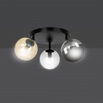 LAMPA SUFITOWA TOFI 3-PUNKTOWA CZARNA MIX PREMIUM EMIBIG