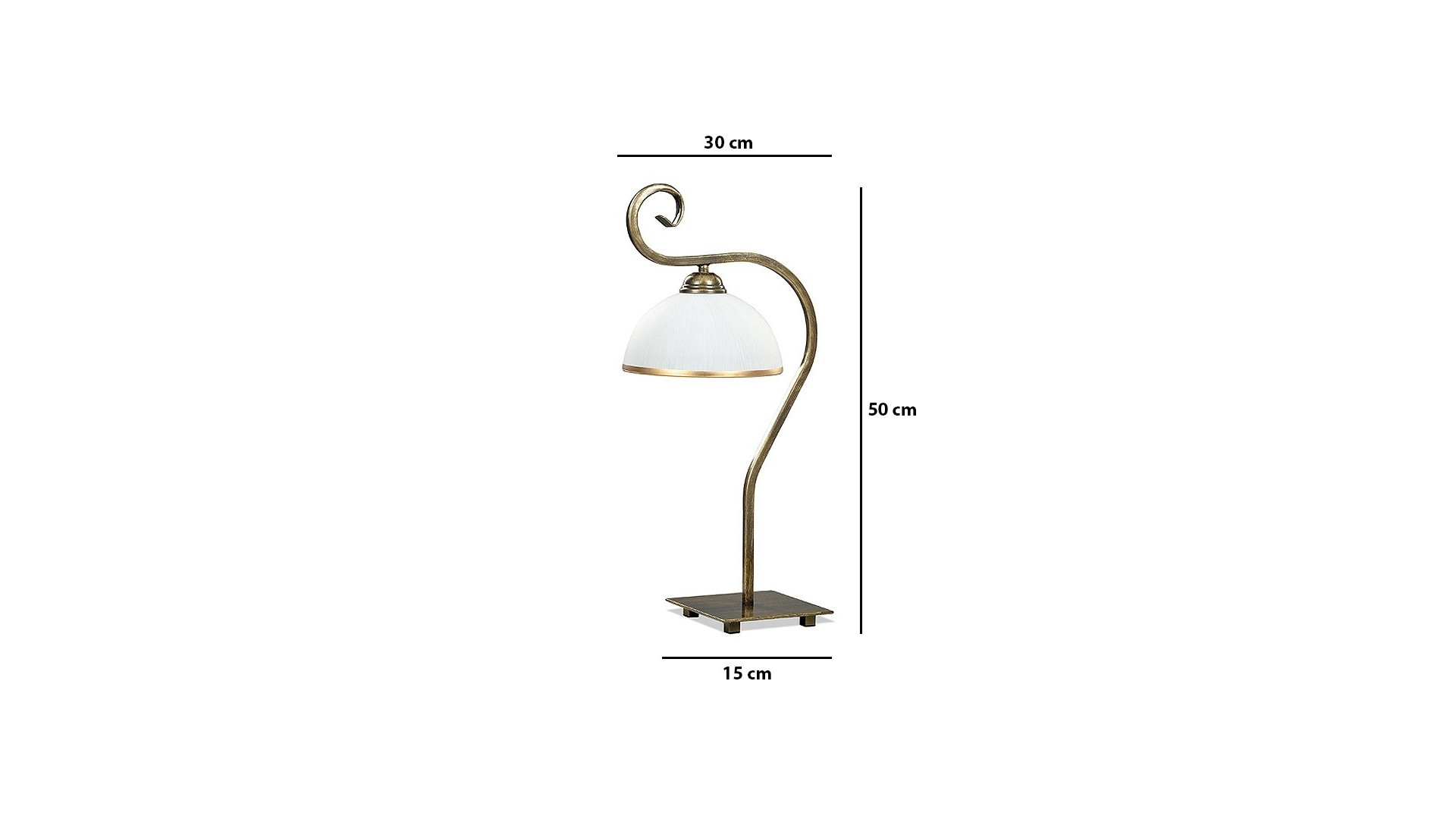 LAMPA BIURKOWA STOŁOWA WIVARA LN1 ZŁOTA EMIBIG