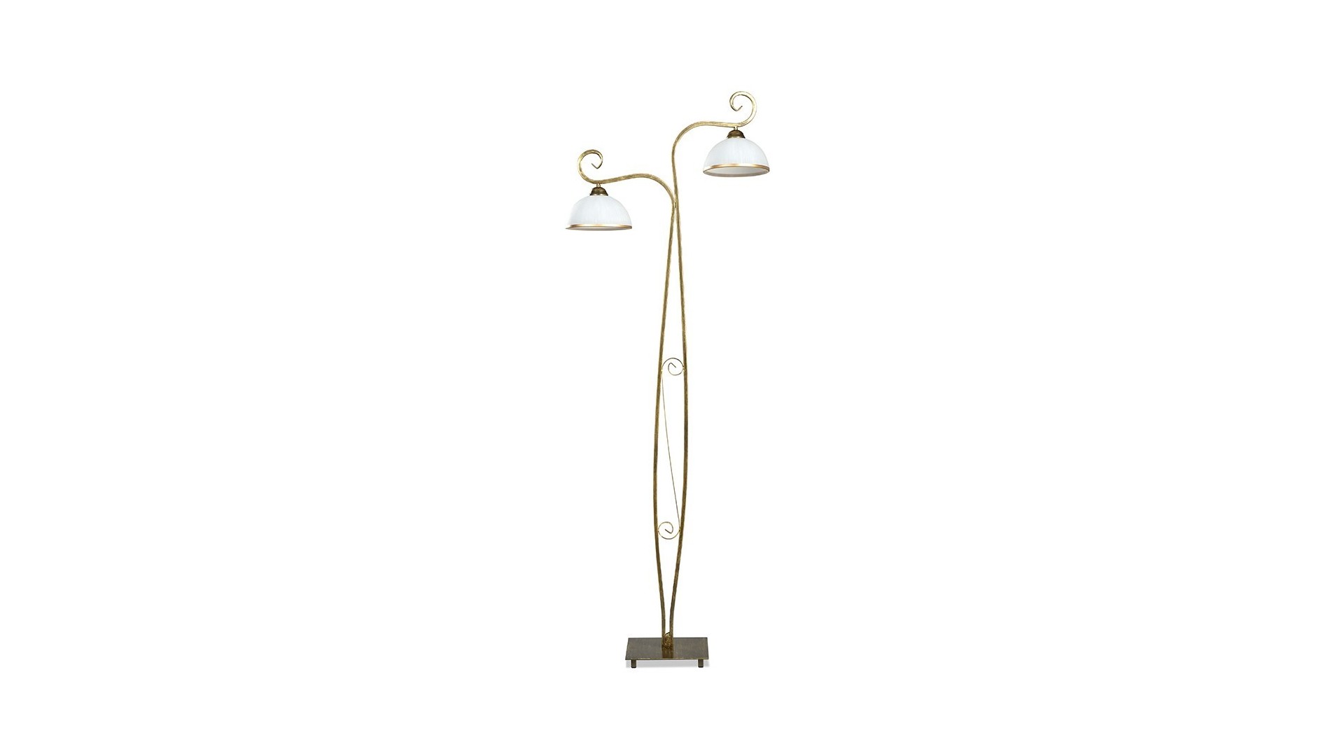 LAMPA PODŁOGOWA STOJĄCA WIVARA LP2 ZŁOTA EMIBIG