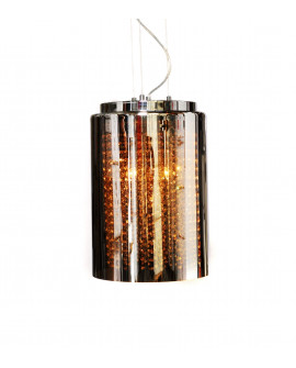 NOWOCZESNA LAMPA WISZĄCA SREBRNA AMOREO