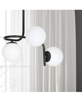 LAMPA SUFITOWA KALF 3-PUNKTOWA CZARNA EMIBIG