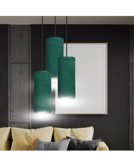 LAMPA WISZĄCA BENTE 3 CZARNA PREMIUM ZIELONA EMIBIG