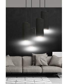 LAMPA WISZĄCA BENTE 4 CZARNA PREMIUM CZARNA EMIBIG