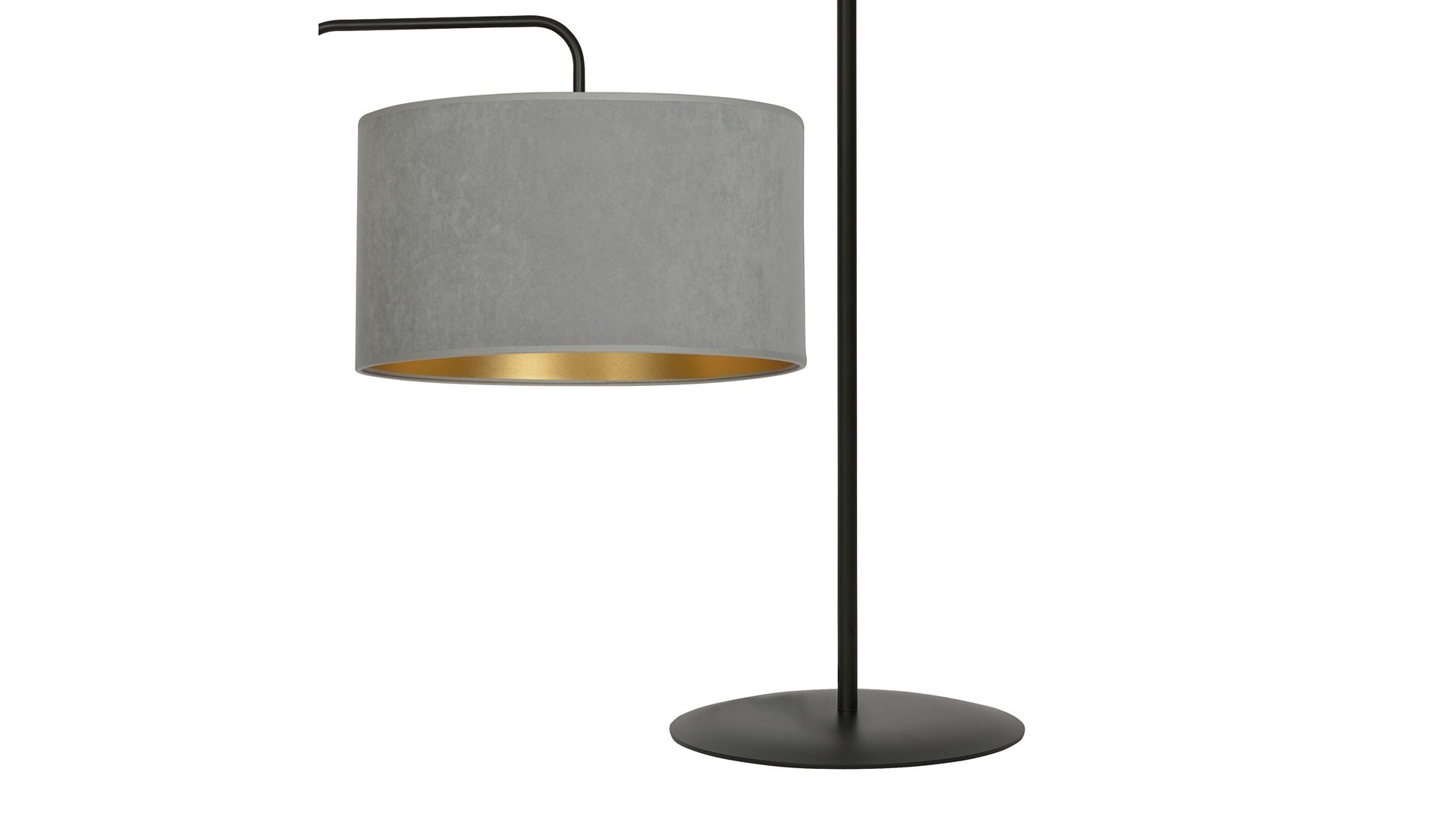 LAMPA PODŁOGOWA STOJĄCA HILDE LP1 BL SZARA EMIBIG