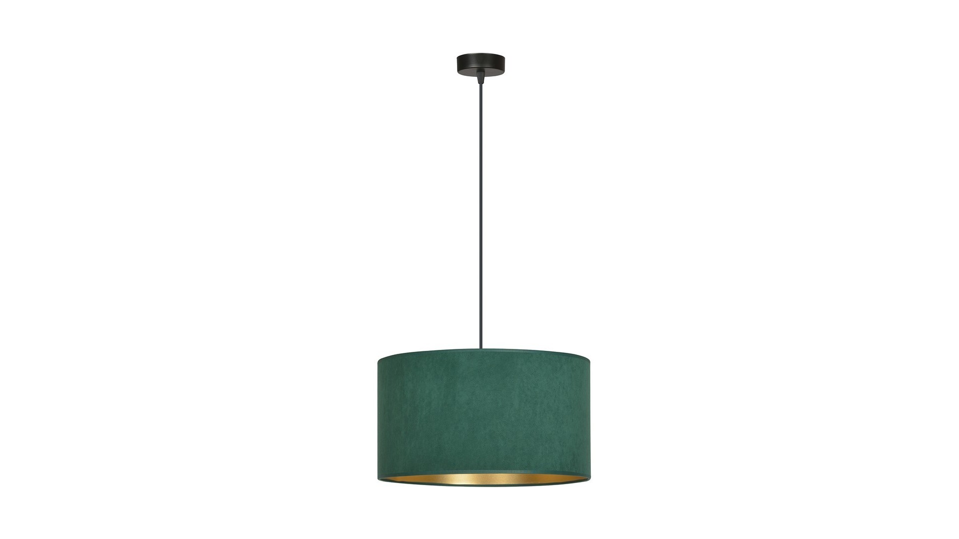 LAMPA WISZĄCA HILDE 1 CZARNA ZIELONA EMIBIG