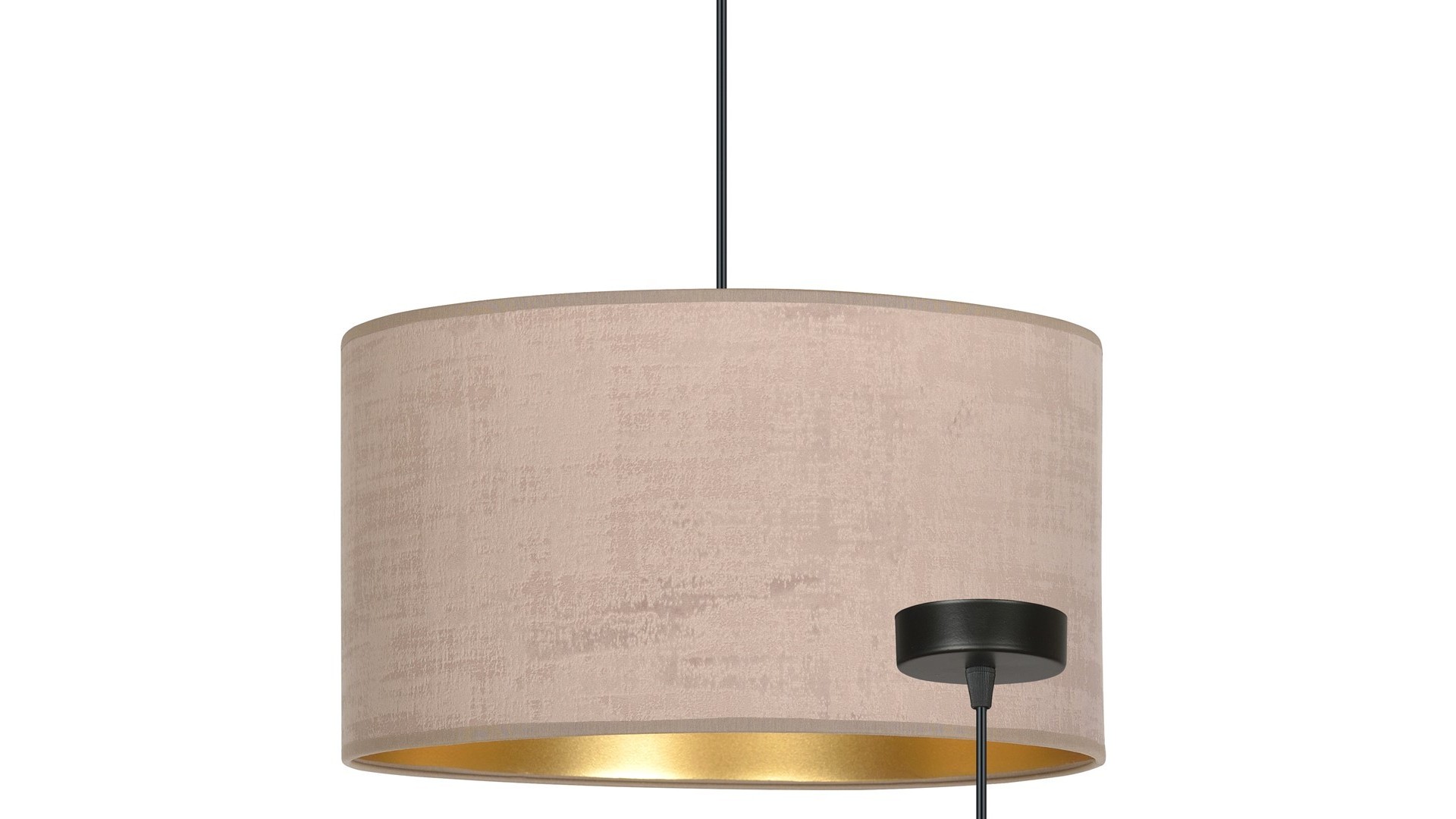 LAMPA WISZĄCA HILDE 1 CZARNA RÓŻOWA EMIBIG