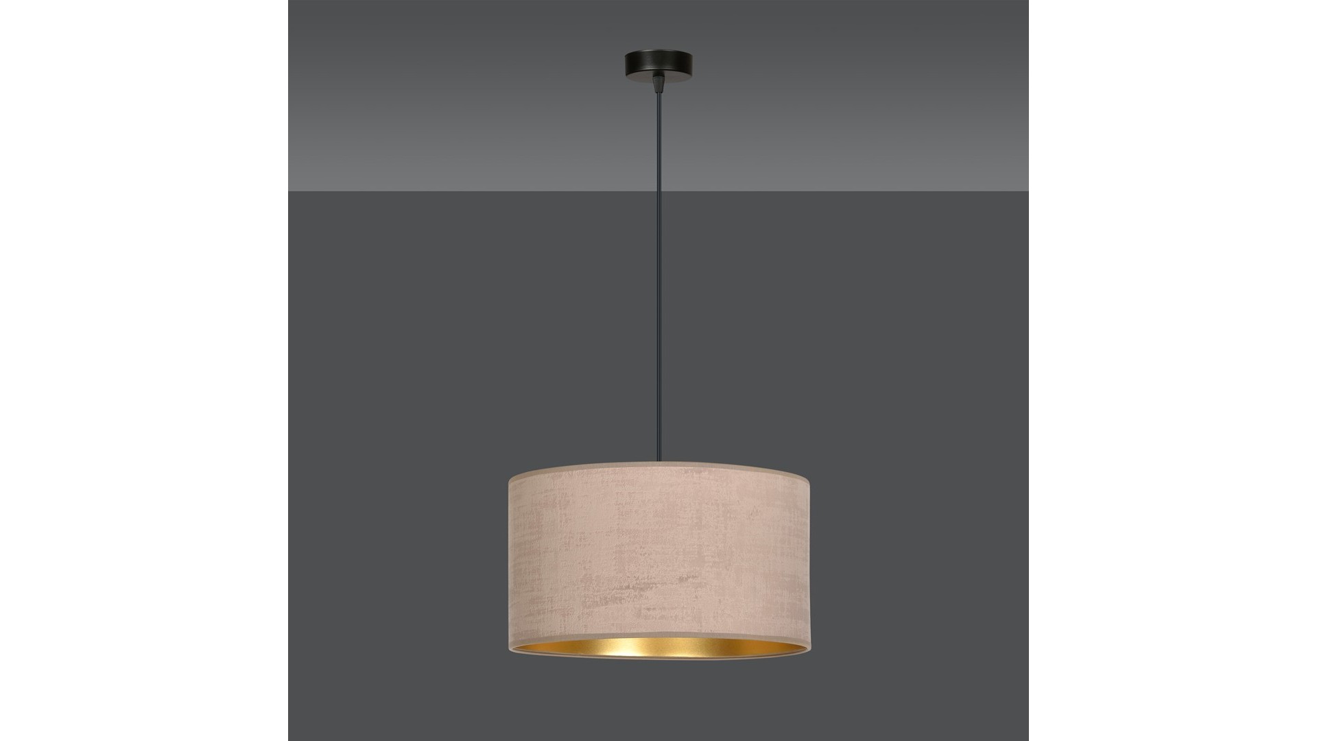 LAMPA WISZĄCA HILDE 1 CZARNA RÓŻOWA EMIBIG