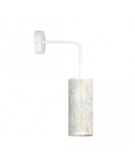 KINKIET LAMPA ŚCIENNA KARLI K1 WH MARBLE BIAŁA EMIBIG