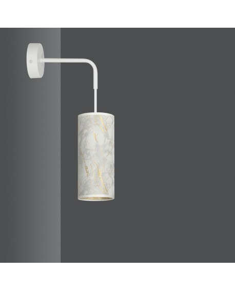 KINKIET LAMPA ŚCIENNA KARLI K1 WH MARBLE BIAŁA EMIBIG