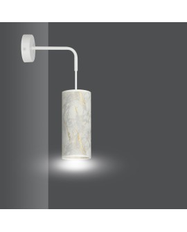 KINKIET LAMPA ŚCIENNA KARLI K1 WH MARBLE BIAŁA EMIBIG