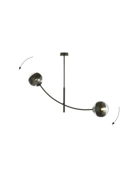 LAMPA SUFITOWA HUNTER 2-PUNKTOWA CZARNA/STRIPE EMIBIG