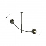 LAMPA SUFITOWA HUNTER 2-PUNKTOWA CZARNA/STRIPE EMIBIG