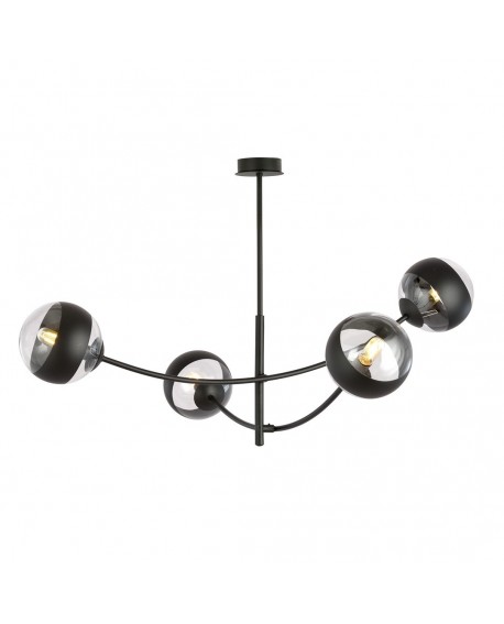 LAMPA SUFITOWA HUNTER 4-PUNKTOWA CZARNA/STRIPE EMIBIG