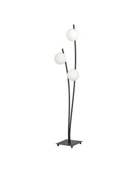 LAMPA PODŁOGOWA STOJĄCA HUNTER LP3 CZARNA/BIAŁE KULE EMIBIG