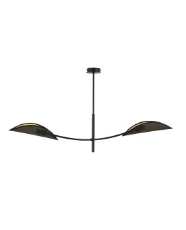 LAMPA SUFITOWA LOTUS 2-PUNKTOWA CZARNA/ZŁOTA EMIBIG