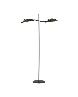 LAMPA PODŁOGOWA STOJĄCA LOTUS LP2 CZARNA/ZŁOTA EMIBIG