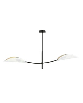 LAMPA SUFITOWA LOTUS 2-PUNKTOWA BIAŁA/ZŁOTA EMIBIG