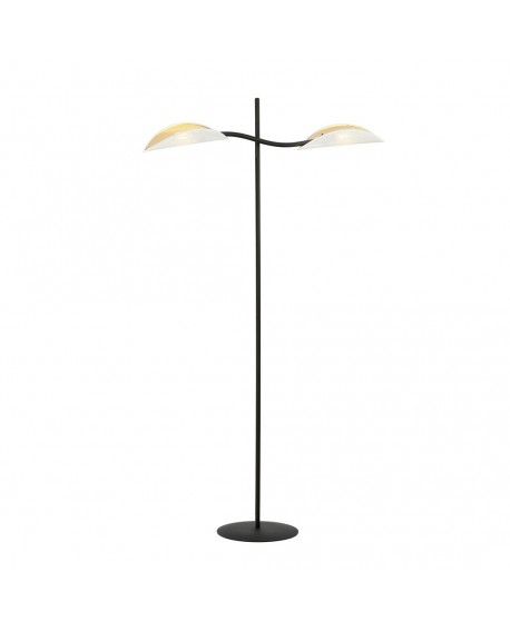 LAMPA PODŁOGOWA STOJĄCA LOTUS LP2 BIAŁA/ZŁOTA EMIBIG