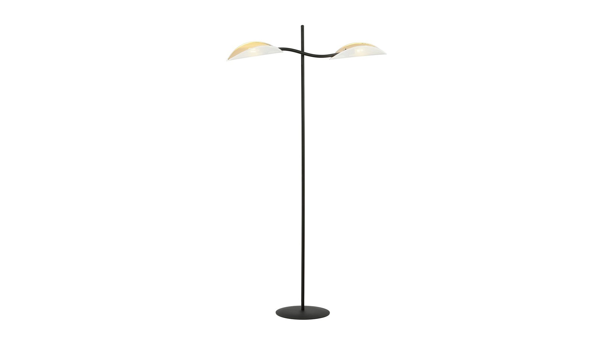 LAMPA PODŁOGOWA STOJĄCA LOTUS LP2 BIAŁA/ZŁOTA EMIBIG