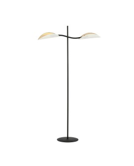 LAMPA PODŁOGOWA STOJĄCA LOTUS LP2 BIAŁA/ZŁOTA EMIBIG