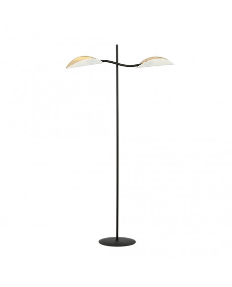 LAMPA PODŁOGOWA STOJĄCA LOTUS LP2 BIAŁA/ZŁOTA EMIBIG