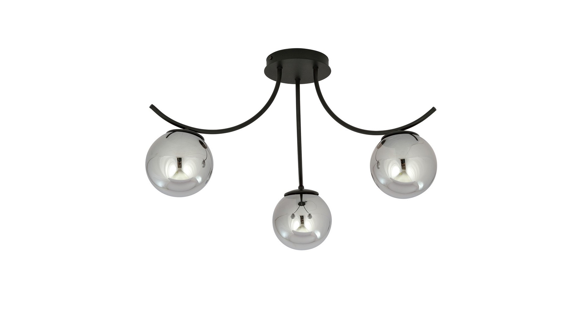 LAMPA SUFITOWA BOSTON 3-PUNKTOWA CZARNA/GRAFITOWA EMIBIG