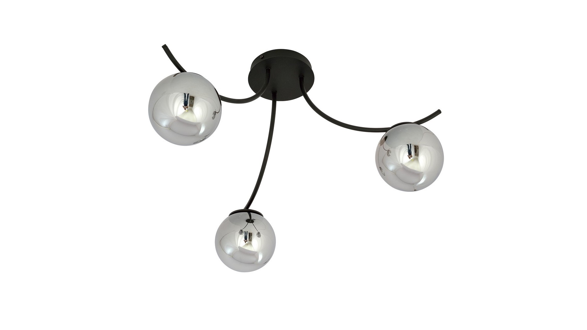 LAMPA SUFITOWA BOSTON 3-PUNKTOWA CZARNA/GRAFITOWA EMIBIG