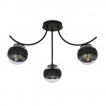 LAMPA SUFITOWA BOSTON 3-PUNKTOWA CZARNA/STRIPE EMIBIG